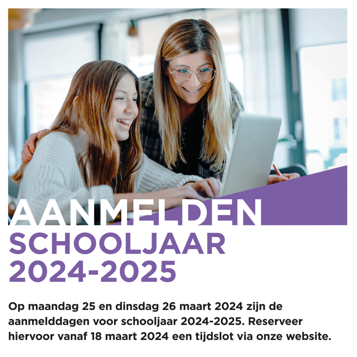 Aanmelden schooljaar 20242025 2College